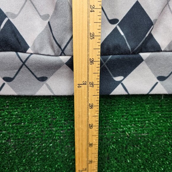 Acegolfs Sweatshirt Mens 2XL Gray Not So Classic Golf Terry Pullover Zip Collar - Picture 5 of 8